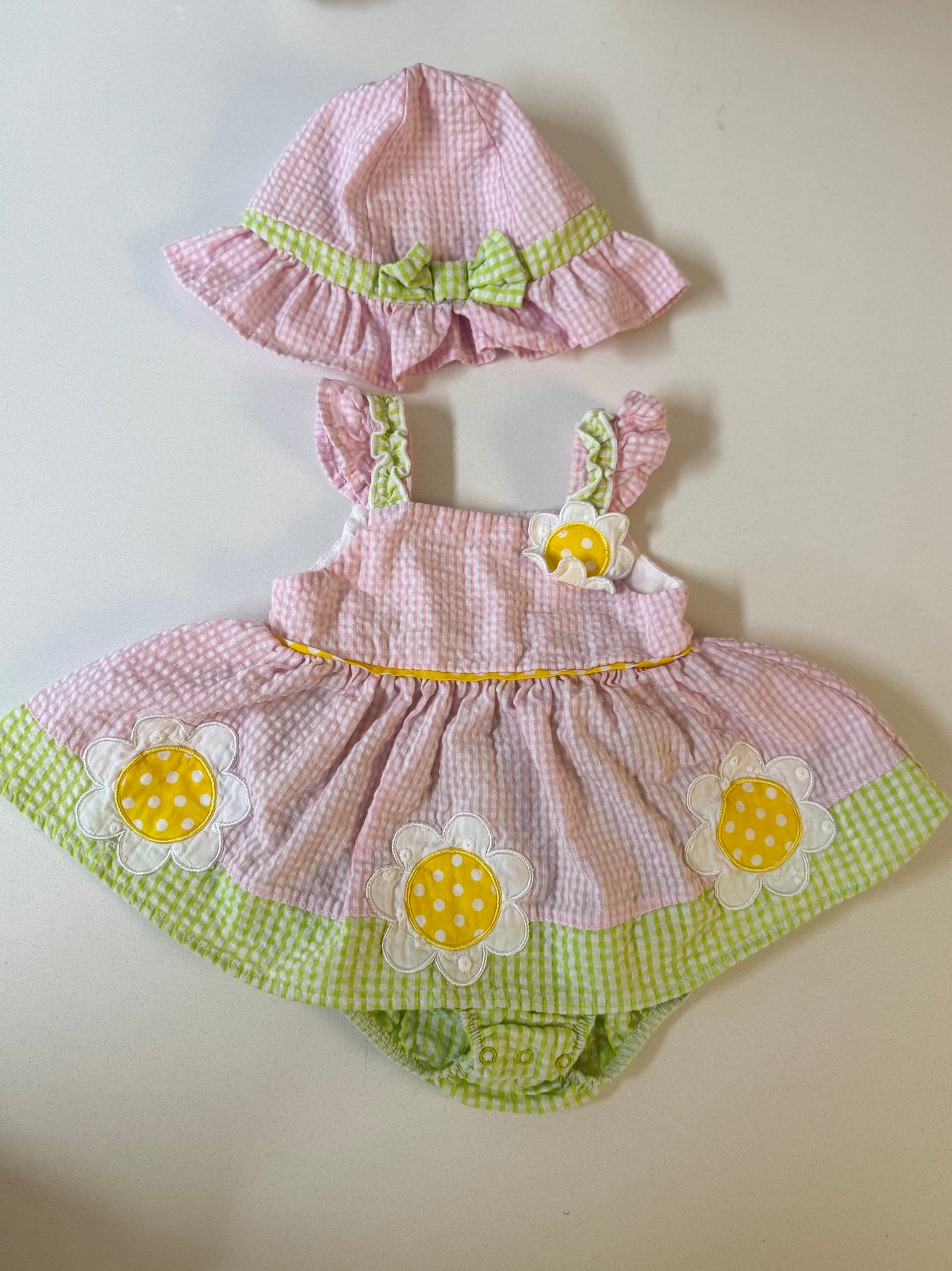90s gingham 2 pc