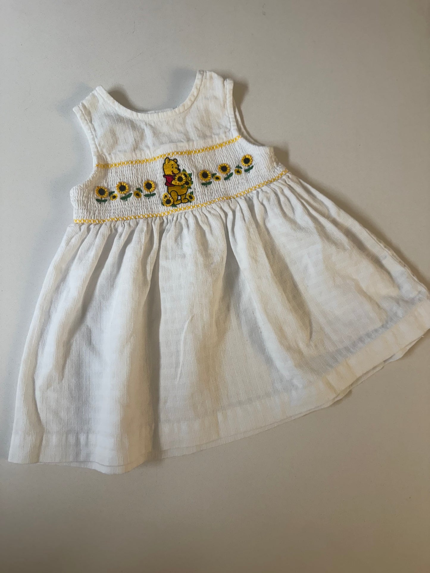 Pooh embroidered dress