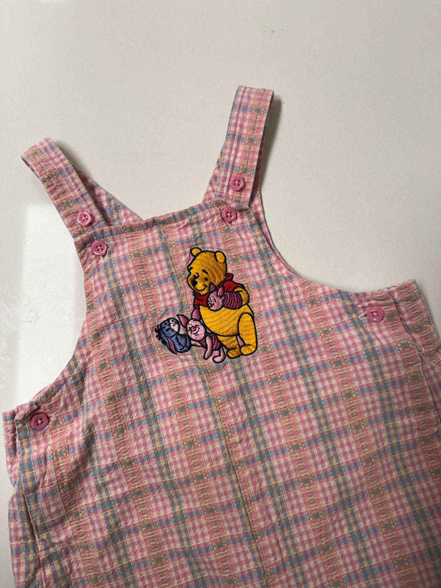 Pooh + piglet shortalls