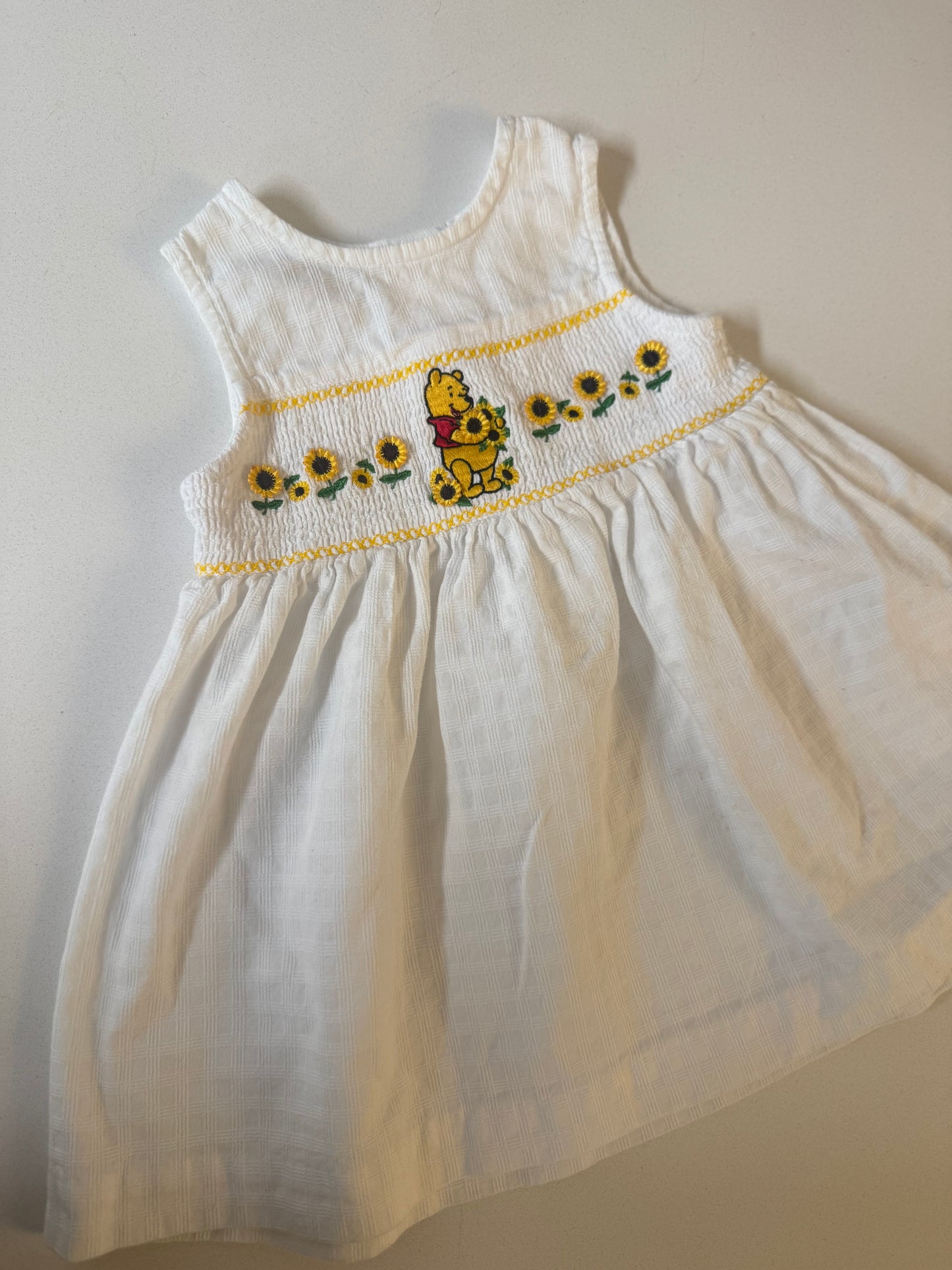 Pooh embroidered dress