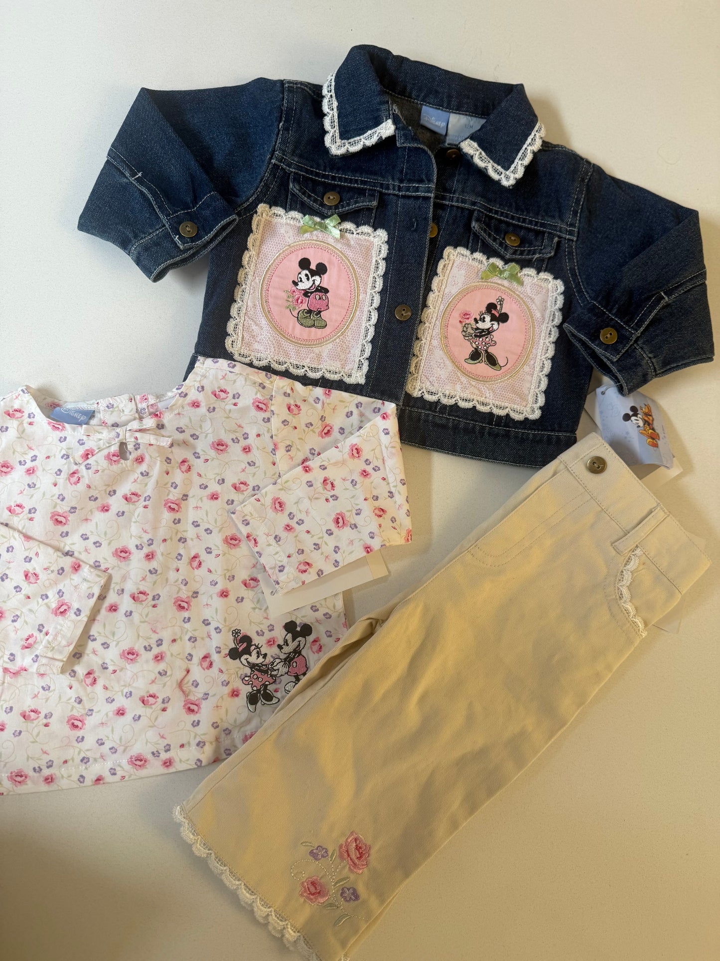 Minnie + Mickey 3 pc matching set