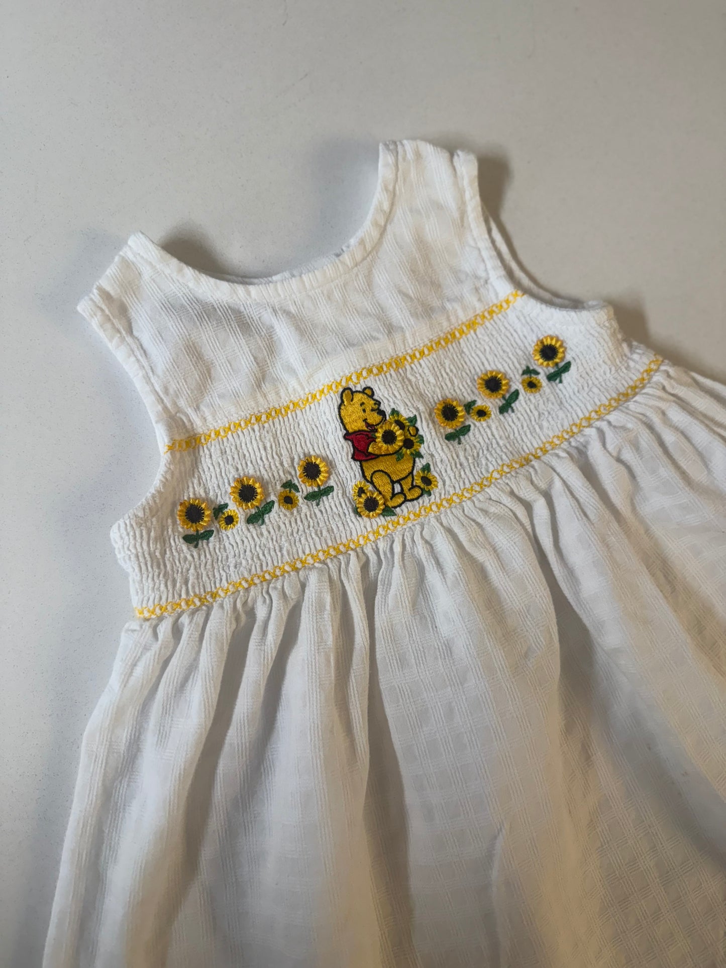 Pooh embroidered dress