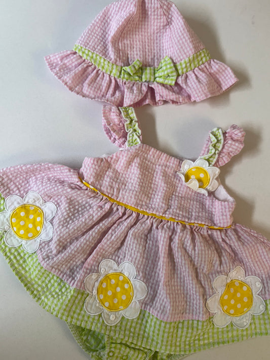 90s gingham 2 pc