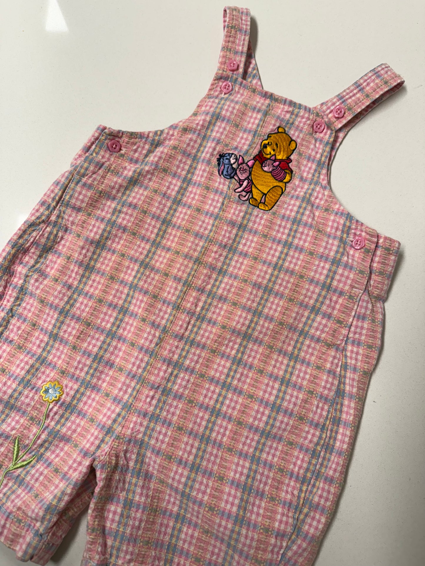 Pooh + piglet shortalls